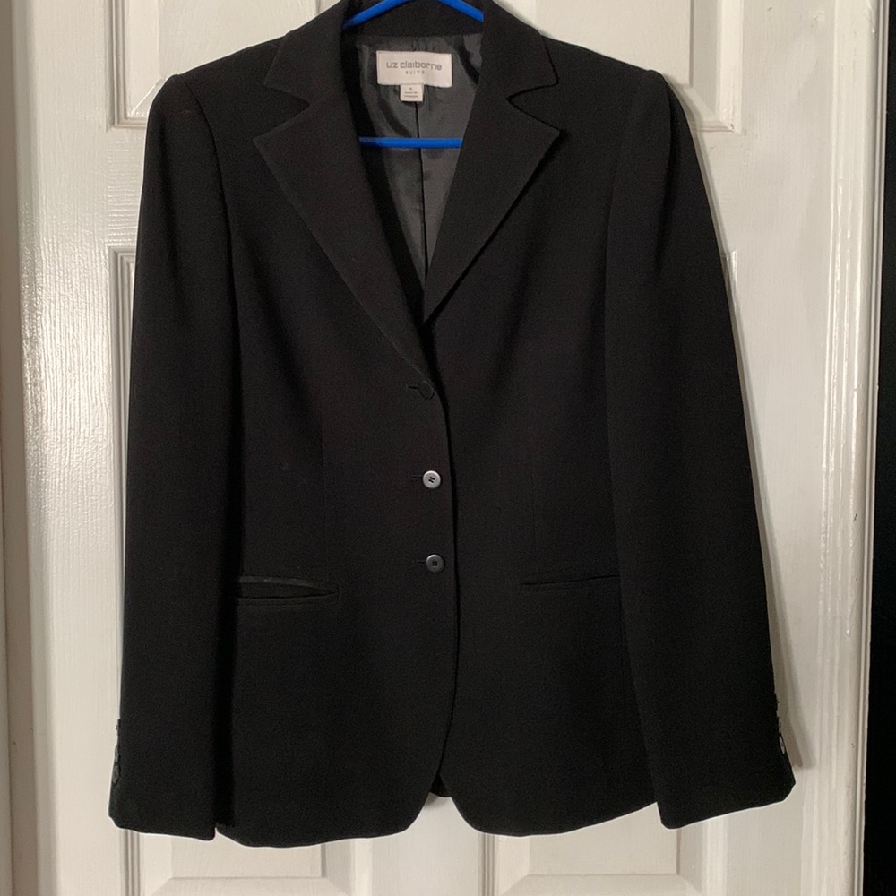 Liz Claiborne Suits Black Jacket